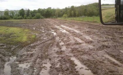 Das Gelände nach wenigen fahrten!